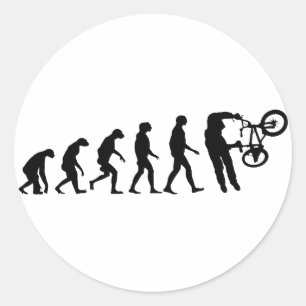 Sticker Rond Évolution de BMX