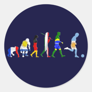 Sticker Rond Évolution de football argentin de l'Argentine du