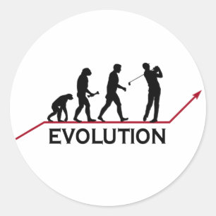 Sticker Rond Évolution du golf