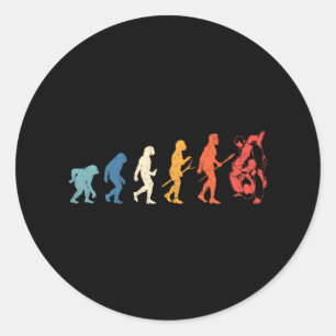 Sticker Rond Évolution Du Judo Arts Martiaux Lover Judoka