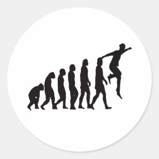 Sticker Rond Evolution du Parkour (course libre)