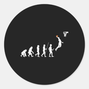 Sticker Rond Evolution humaine Bysketbyll