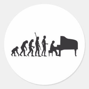 Sticker Rond evolution piano