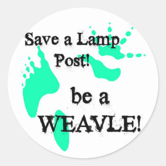 Sticker Rond ExécuterPinWeavle