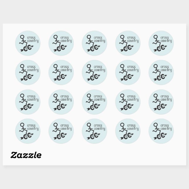 Sticker Rond Exécution inter-pays (Feuille)