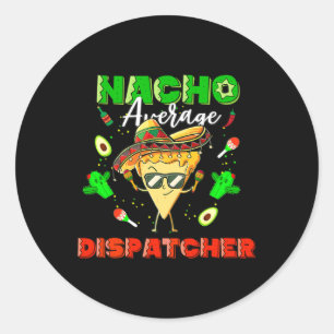 Sticker Rond Expéditeur Nacho Moyen Mexicain