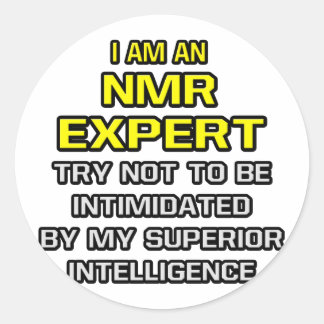Sticker Rond Expert de la RMN...Intelligence supérieure