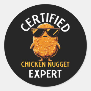 Sticker Rond Expert en nuggets de poulet certifié