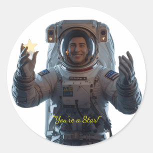 Sticker Rond Explorateurs de la Galaxie – Remerciements de l'Es