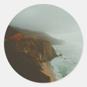 Sticker Rond Exploration de Big Sur