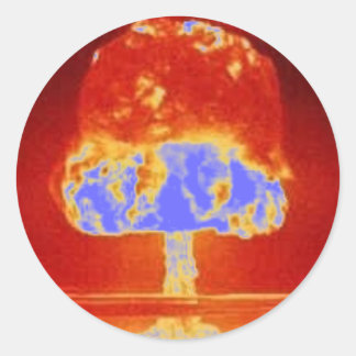 Sticker Rond explosion nucléaire
