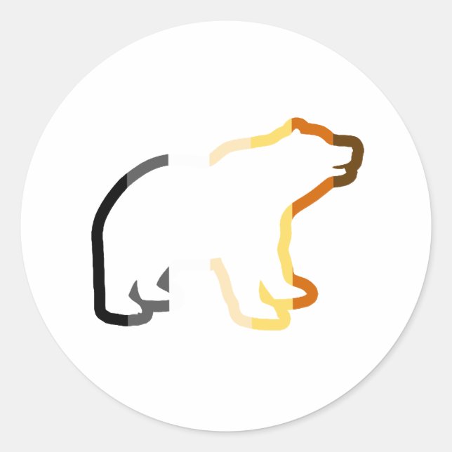 STICKER ROND EXTÉRIEUR DE L'OURS (Devant)