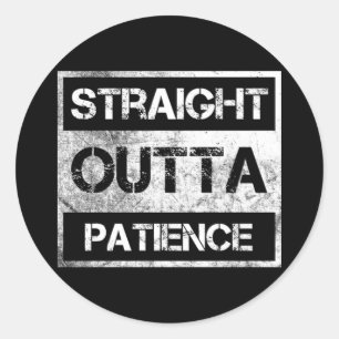 Sticker Rond Extérieur Droit Patience Stylo Stylo Colle Sticks 