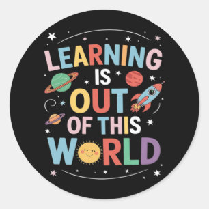 Sticker Rond Extrait de ce monde amusant Trending Meme Citation