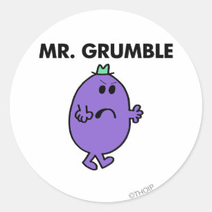 Sticker Rond Extrêmement Malheureux M. Grumble