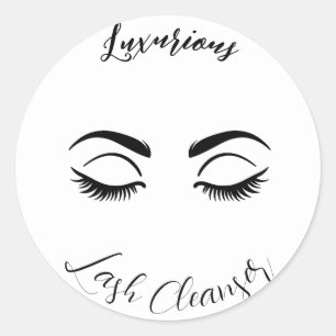 Sticker Rond Eyelash Nettoyant Lashes Lash Extensions Bouteille