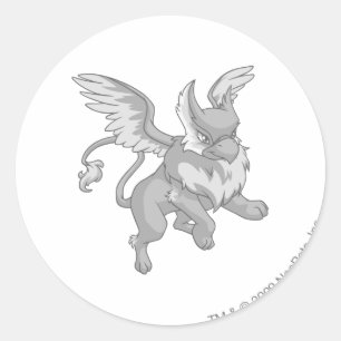 Sticker Rond Eyrie Silver