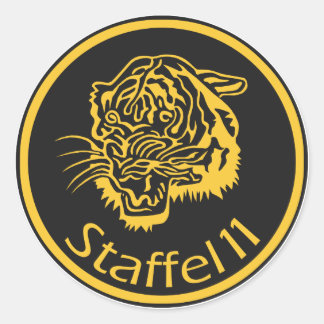 Sticker Rond F-18 Hornet Staffel 11 Tiger