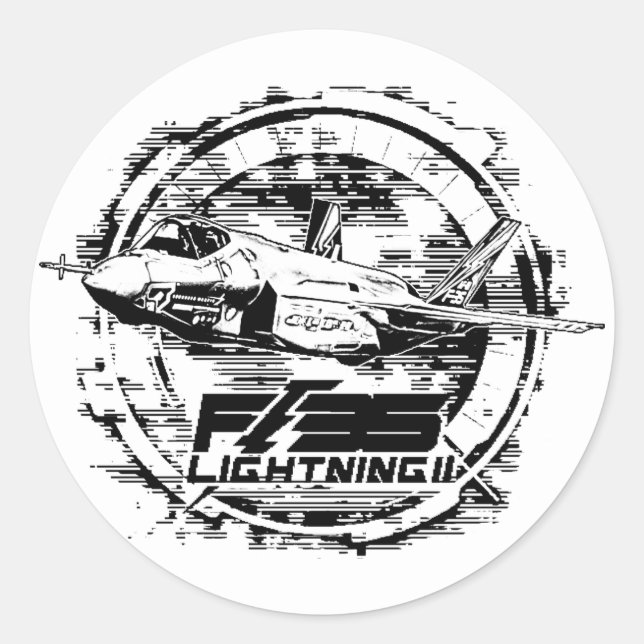 Sticker Rond F-35 Éclair II (Devant)