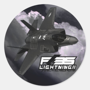 Sticker Rond F-35 foudre II