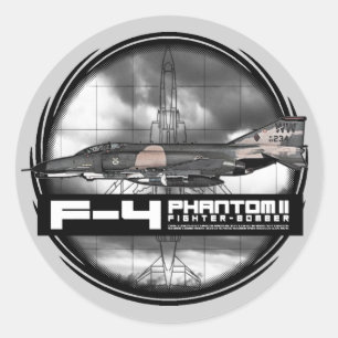 Sticker Rond F-4 Phantom II