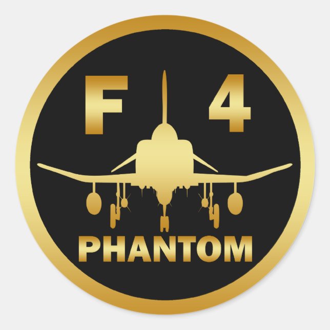 STICKER ROND F-4 PHANTOM JET (Devant)