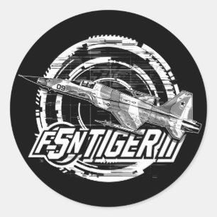 Sticker Rond F-5N Tiger II