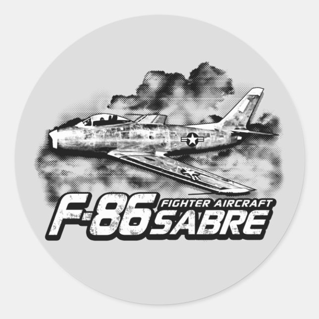 Sticker Rond F-86 Sabre (Devant)