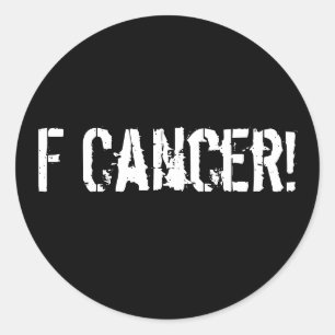 Sticker Rond F Cancer !
