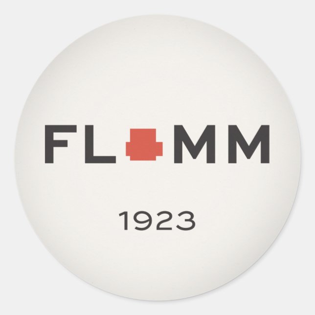 STICKER ROND F L + M M 1923 (Devant)