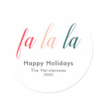 Fa La La Happy Holidays Moderne