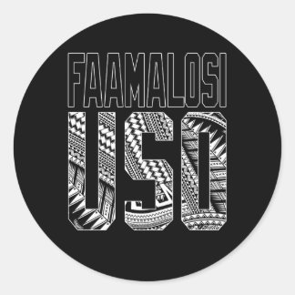 Sticker Rond Faamalosi Uso Samoan