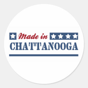 Sticker Rond Fabriqué à Chattanooga
