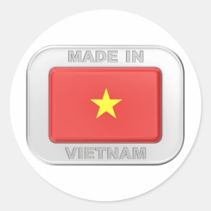 Sticker Rond Fabriqué au Vietnam