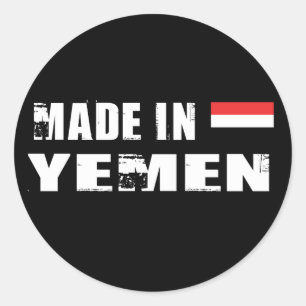 Sticker Rond Fabriqué au Yémen