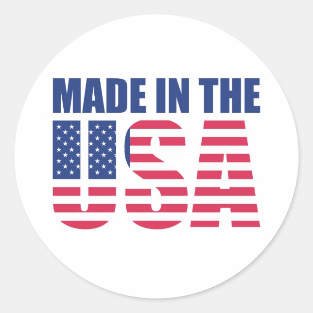 Sticker Rond Fabriqué aux Etats-Unis (Devant)