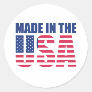 Sticker Rond Fabriqué aux Etats-Unis