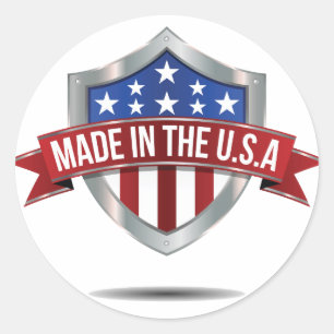 Sticker Rond Fabriqué aux Etats-Unis