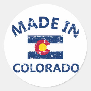 Sticker Rond Fabriqué dans le Colorado