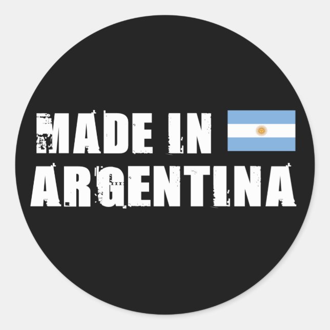Sticker Rond Fabriqué en Argentine (Devant)