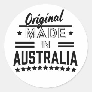 Sticker Rond Fabriqué en Australie