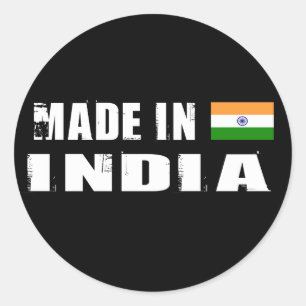 Sticker Rond Fabriqué en Inde