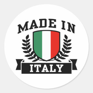 Sticker Rond Fabriqué en Italie