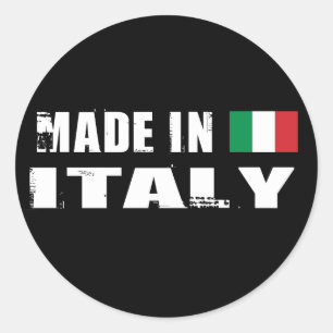 Sticker Rond Fabriqué en Italie