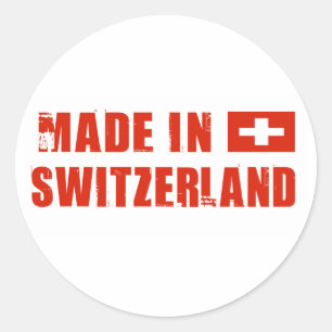 Sticker Rond Fabriqué en Suisse