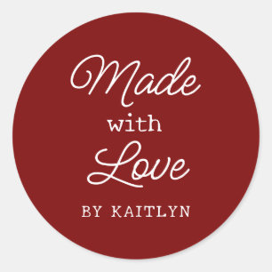 Sticker Rond Fabriqué sur mesure avec amour