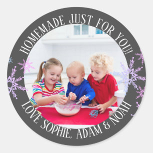 Sticker Rond Fabriqué sur mesure pour vous Enfants Photo Fléau 