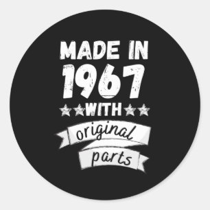 Sticker Rond fabriqués en 1967 avec pièces d'origine,
