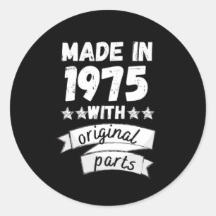 Sticker Rond fabriqués en 1975 avec des pièces d'origine,