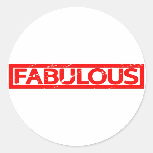 Sticker Rond Fabuleux Timbre (Devant)